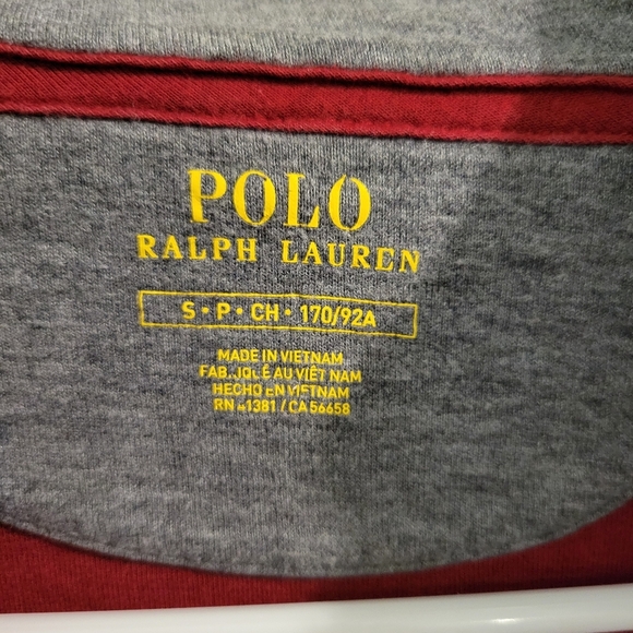 Polo Ralph Lauren Men Red 1/4 Zip Pullover Long Sleeve Sweater size Small - Picture 5 of 7
